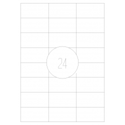 Etykiety samoprzylepne 70x37 100 szt. A4 MAT